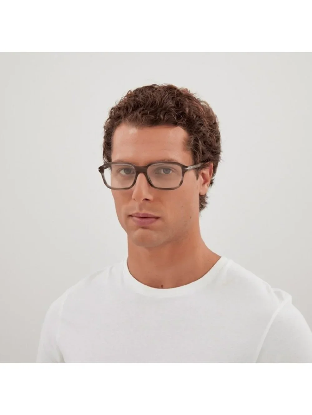Gucci GG1446O 004 Eyeglasses Transparent Brown 56mm Rectangle Frame